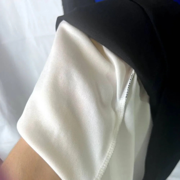 Ronni Nicole Colorblock Shift Dress Navy and Black Size 14P - Picture 7 of 11